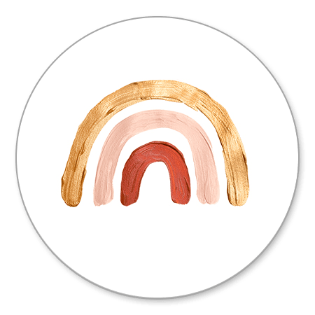 Sluitzegel regenboog roze goud